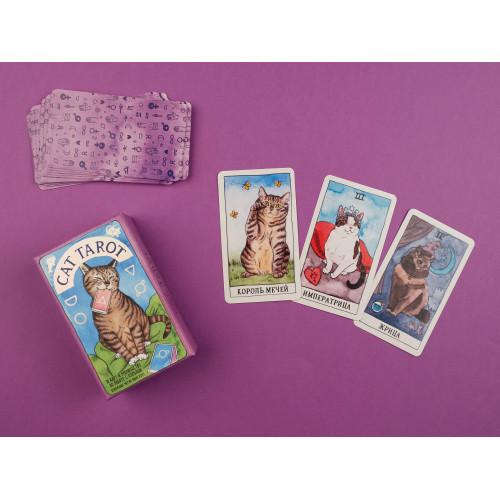 Cat Tarot. Таро Котиков (78 карт и руководство в подарочном футляре)