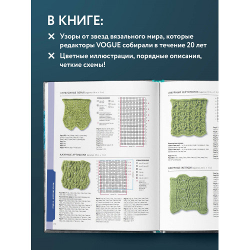 800+ узоров для вязания на спицах. Словарь-тезаурус с инструкциями и схемами