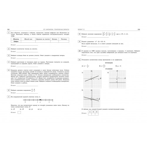 ОГЭ-2024. Математика. Тренировочные варианты. 30 вариантов
