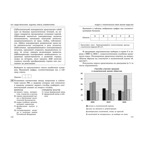 ОГЭ-2024. Обществознание. Задания, ответы, комментарии
