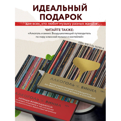 Алкоголь и винил. Легенды возвращаются! 70 новых альбомов и 140 коктейлей для зажигательных виниловых вечеринок