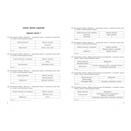 ЕГЭ-2025. Биология. Тематические тренировочные задания